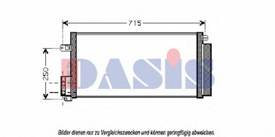 AKS DASIS 082039n -  Конденсатор, кондиционер